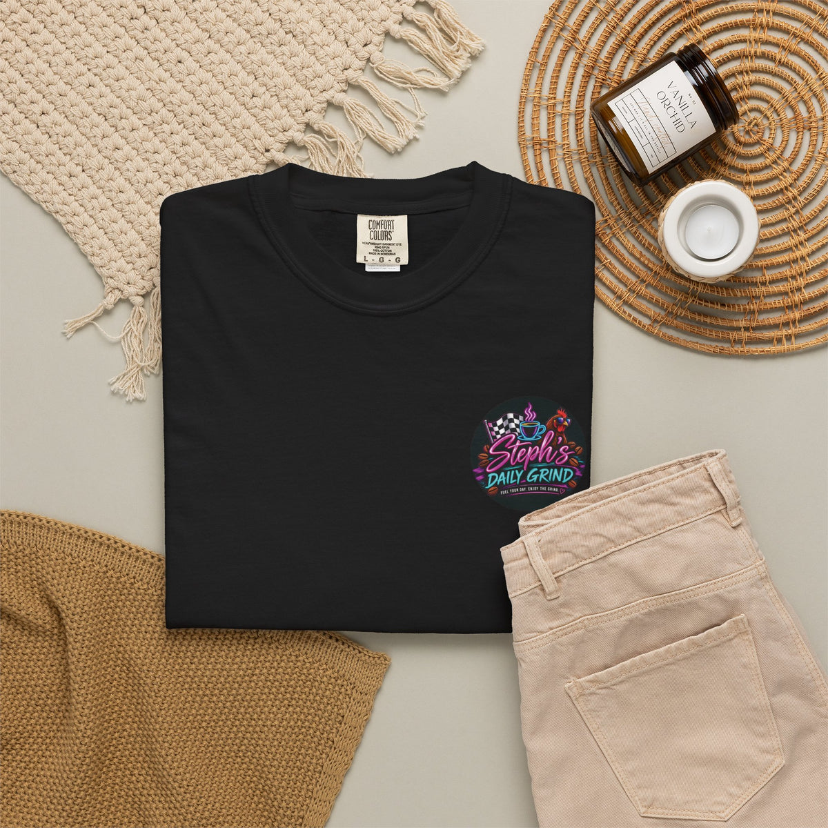 Steph's Daily Grind | Fuel Your Day, Enjoy the Grind Graphic Tee