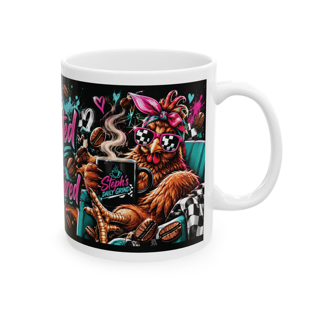 Caffeinated & Unbothered Coffee Mug