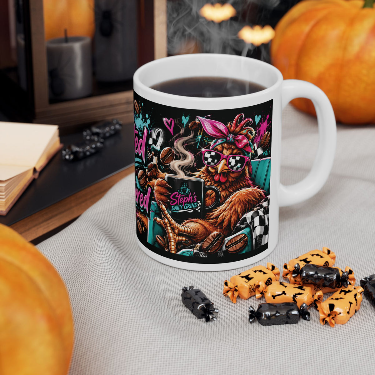 Caffeinated & Unbothered Coffee Mug