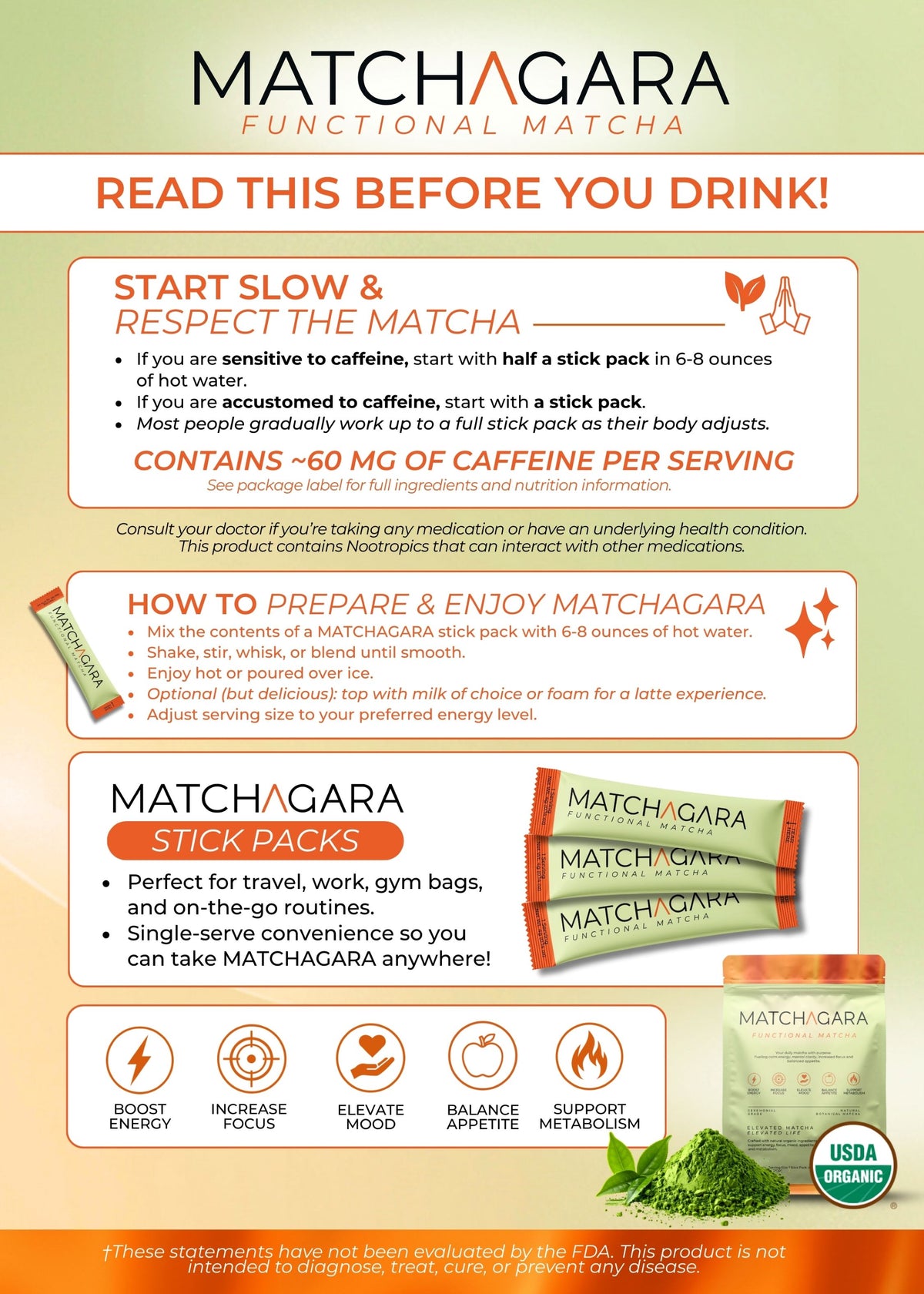 Matchagara | Functional Matcha Scoops